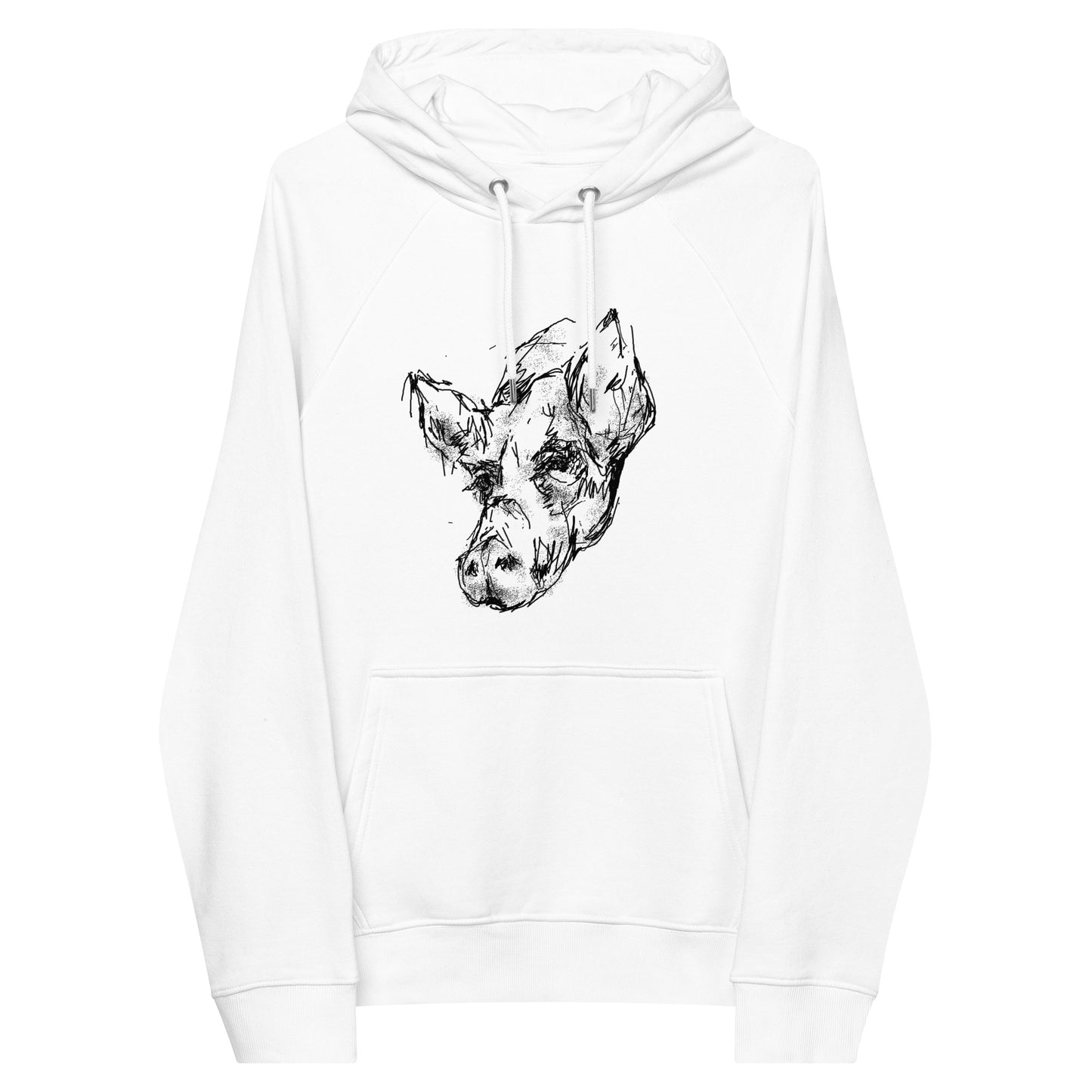 Unisex eco hoodie, Sadie the Pig