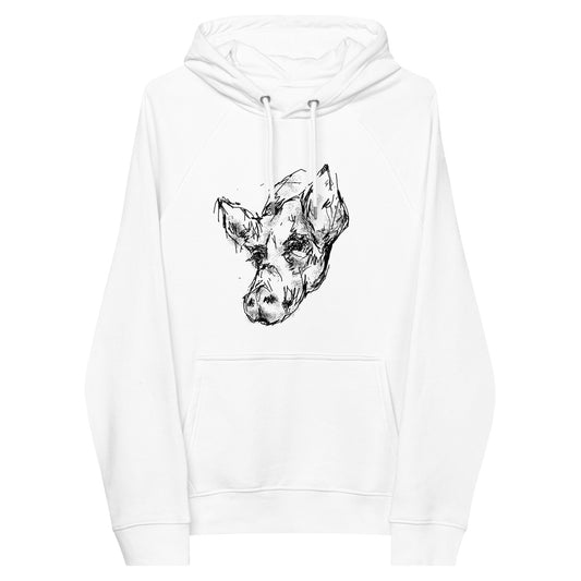 Unisex eco hoodie, Sadie the Pig