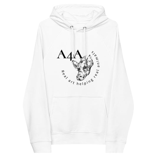 Unisex eco raglan hoodie, Logo