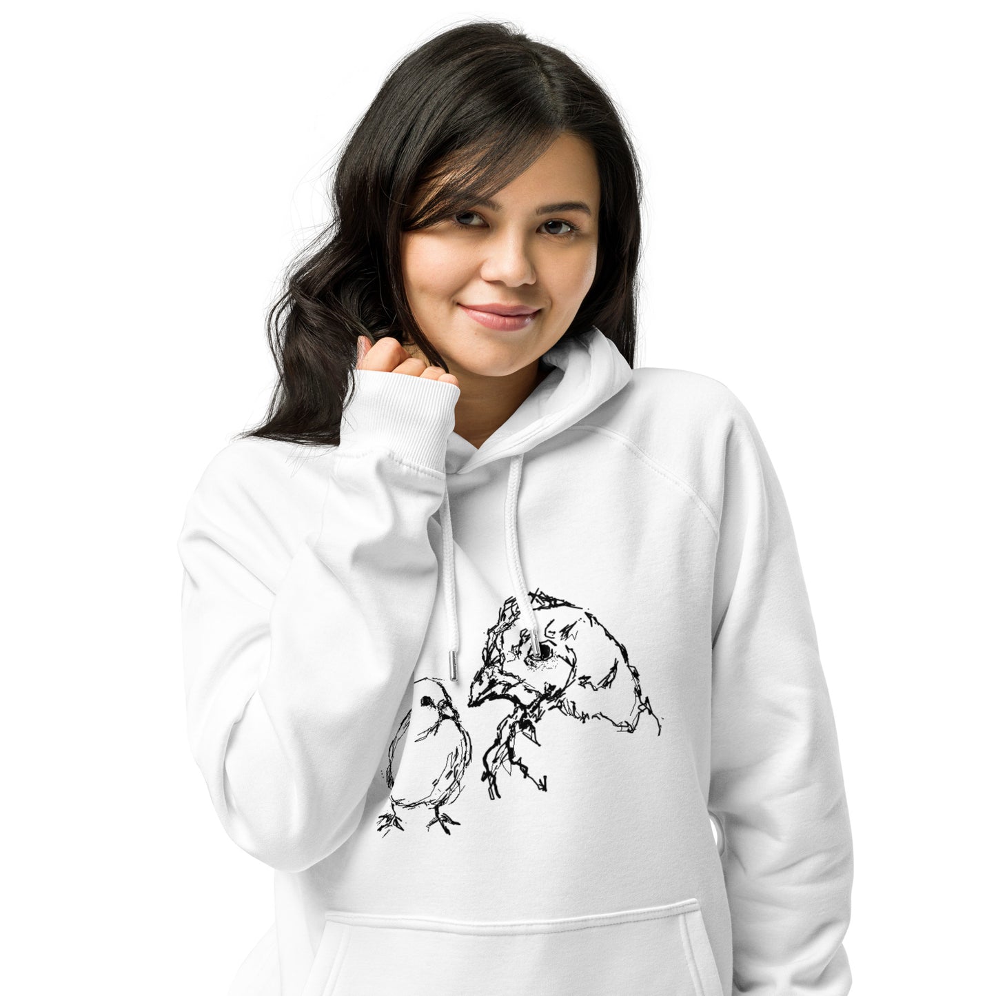 Unisex eco hoodie, chicks