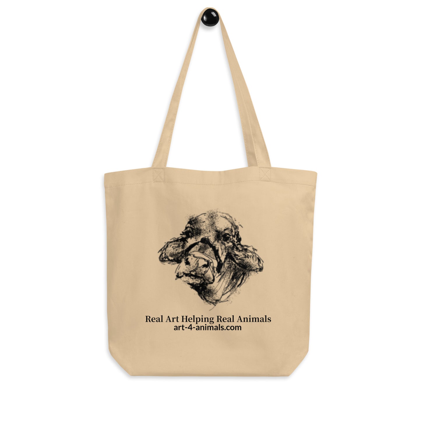 Eco Tote Bag, Nemo the Cow (with wording)